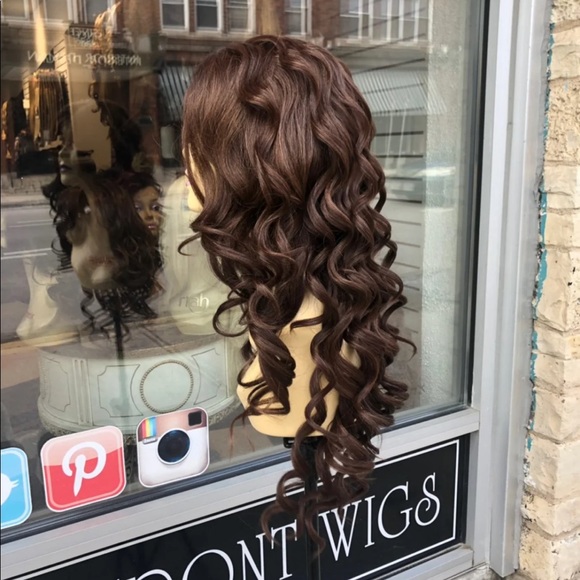 Long Brown Wig Romance Curl Lacefront 2020 wig - Picture 6 of 8